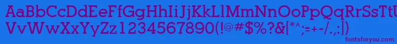 PogoSsiBold Font – Purple Fonts on Blue Background