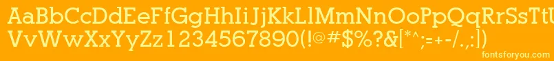 PogoSsiBold Font – Yellow Fonts on Orange Background