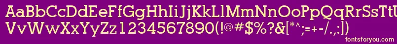 PogoSsiBold Font – Yellow Fonts on Purple Background