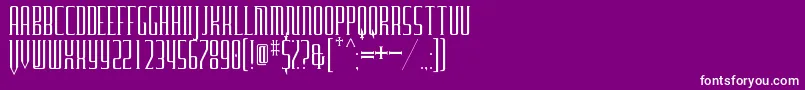 FurgatorioTitling Font – White Fonts on Purple Background