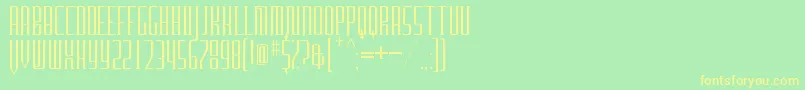 FurgatorioTitling Font – Yellow Fonts on Green Background