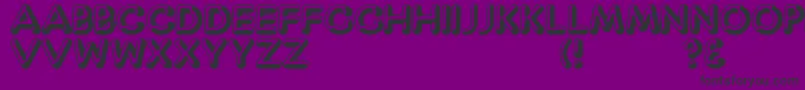 CaptainShiner Font – Black Fonts on Purple Background