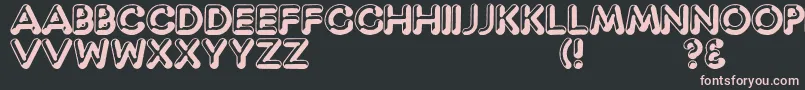 CaptainShiner Font – Pink Fonts on Black Background
