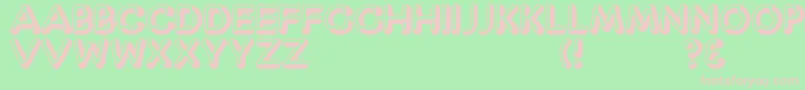 CaptainShiner Font – Pink Fonts on Green Background