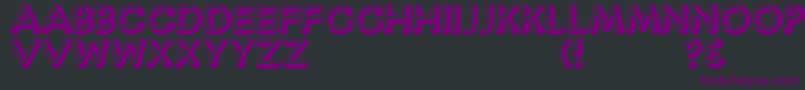 CaptainShiner Font – Purple Fonts on Black Background