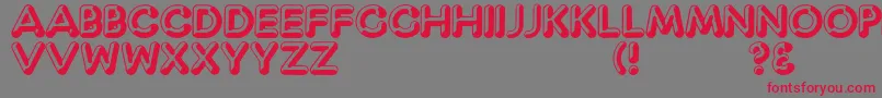 CaptainShiner Font – Red Fonts on Gray Background