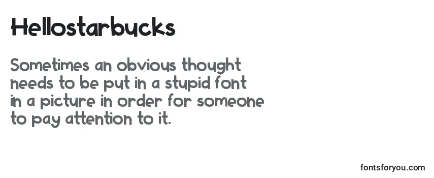 Hellostarbucks Font