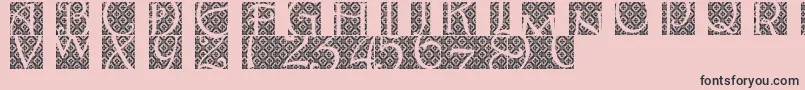 Batikindo Font – Black Fonts on Pink Background