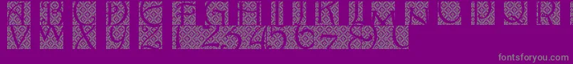 Batikindo Font – Gray Fonts on Purple Background