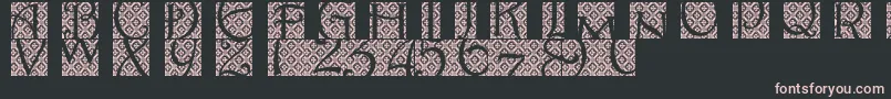 Batikindo Font – Pink Fonts on Black Background