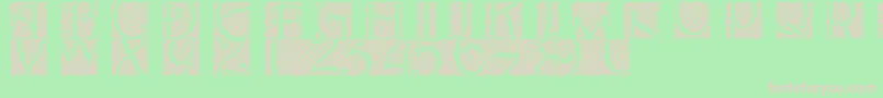 Batikindo Font – Pink Fonts on Green Background
