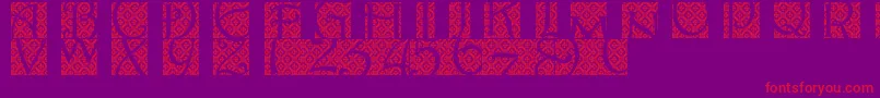 Batikindo Font – Red Fonts on Purple Background