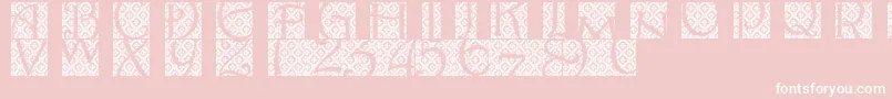 Batikindo Font – White Fonts on Pink Background