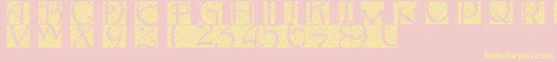 Batikindo Font – Yellow Fonts on Pink Background