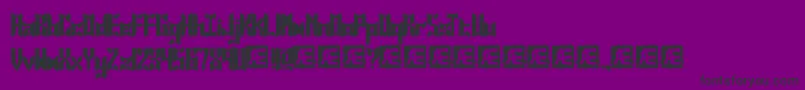 JasperSolidBrk Font – Black Fonts on Purple Background