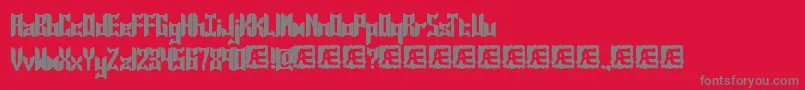 JasperSolidBrk Font – Gray Fonts on Red Background