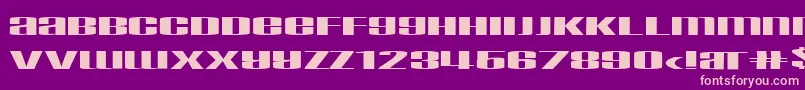 Taskeksem Font – Pink Fonts on Purple Background