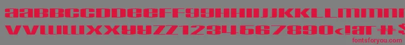 Taskeksem Font – Red Fonts on Gray Background