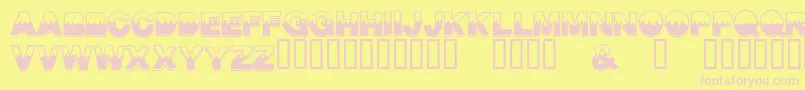 MidsummerCircus Font – Pink Fonts on Yellow Background