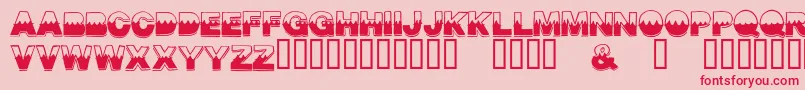 MidsummerCircus Font – Red Fonts on Pink Background