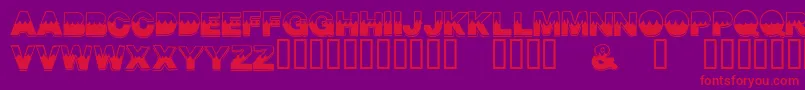 MidsummerCircus Font – Red Fonts on Purple Background