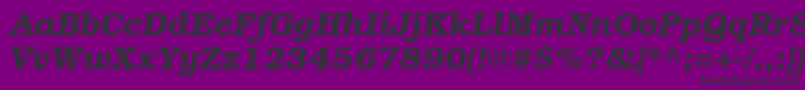 ItcBookmanCeDemiItalic Font – Black Fonts on Purple Background