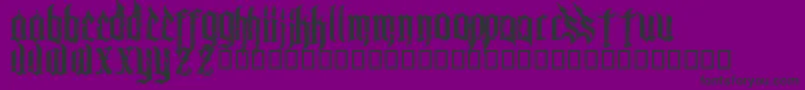 ChaosandpainCnp Font – Black Fonts on Purple Background