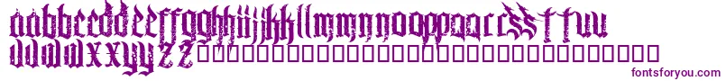 ChaosandpainCnp Font – Purple Fonts on White Background