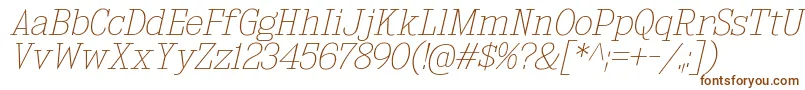 KingsbridgeUlIt Font – Brown Fonts on White Background