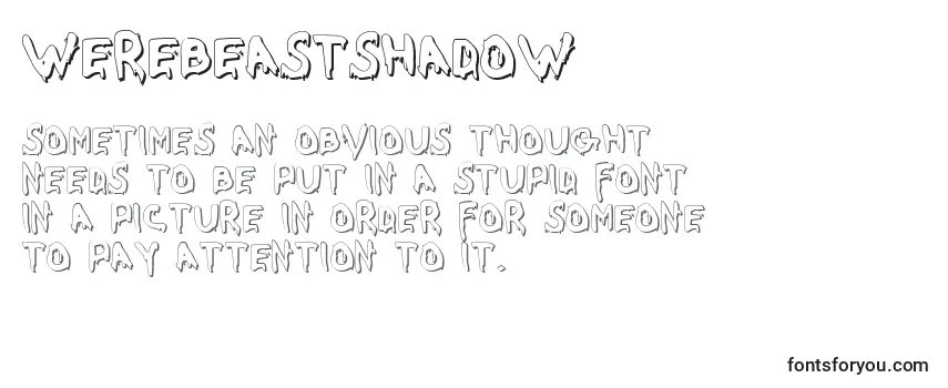 Шрифт WereBeastShadow