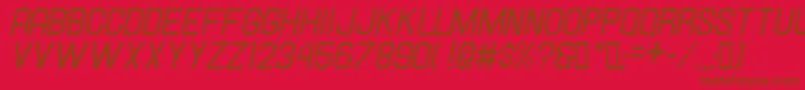 fuente Hallandaleitalic – Fuentes Marrones Sobre Fondo Rojo