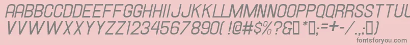 Hallandaleitalic Font – Gray Fonts on Pink Background