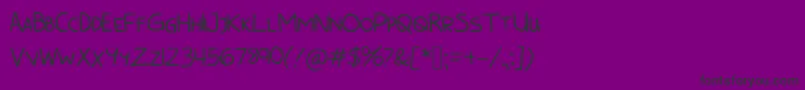 BunnycookiesAllcaps Font – Black Fonts on Purple Background