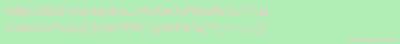 BunnycookiesAllcaps Font – Pink Fonts on Green Background
