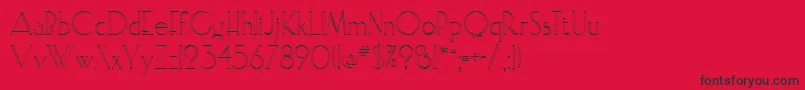 Elisopen Font – Black Fonts on Red Background