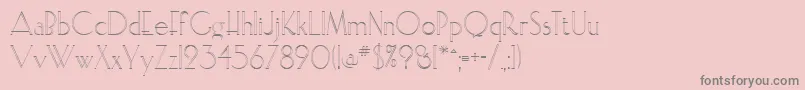 Elisopen Font – Gray Fonts on Pink Background