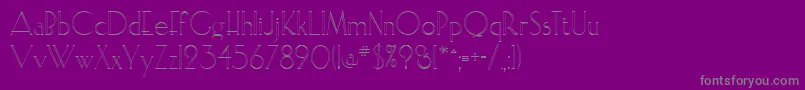 Elisopen Font – Gray Fonts on Purple Background