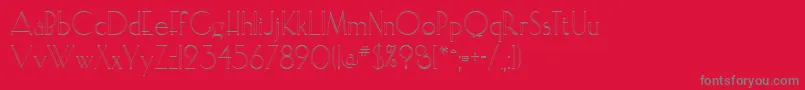 Elisopen Font – Gray Fonts on Red Background