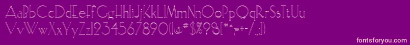 Elisopen Font – Pink Fonts on Purple Background