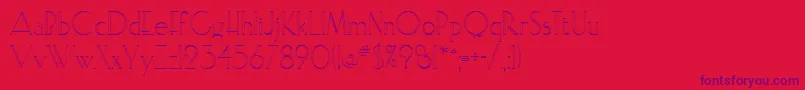 Elisopen Font – Purple Fonts on Red Background