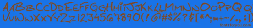 Подробнее о шрифте Callahan Шрифт Callahan – коричневые шрифты на синем фоне