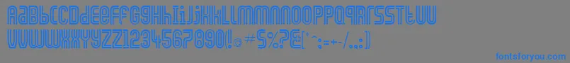 GenniferRegular Font – Blue Fonts on Gray Background