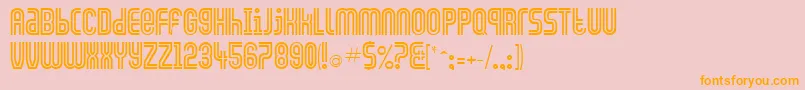 GenniferRegular Font – Orange Fonts on Pink Background