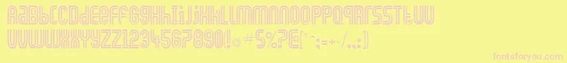 GenniferRegular Font – Pink Fonts on Yellow Background