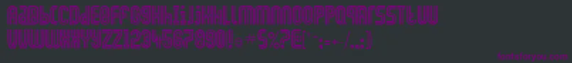 GenniferRegular Font – Purple Fonts on Black Background