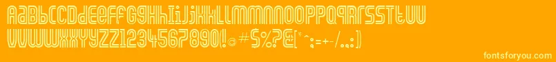 GenniferRegular Font – Yellow Fonts on Orange Background