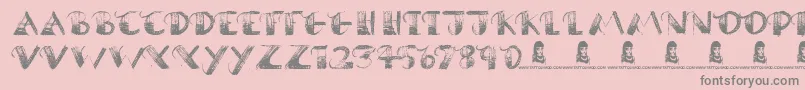 BrokenPromise Font – Gray Fonts on Pink Background