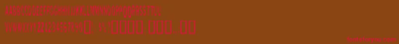 Scaredycat Font – Red Fonts on Brown Background