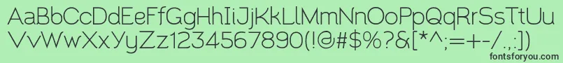 Santor1.002-Schriftart – Schwarze Schriften auf grünem Hintergrund
