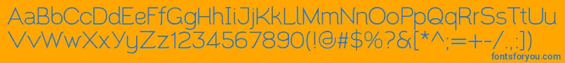 Santor1.002 Font – Blue Fonts on Orange Background